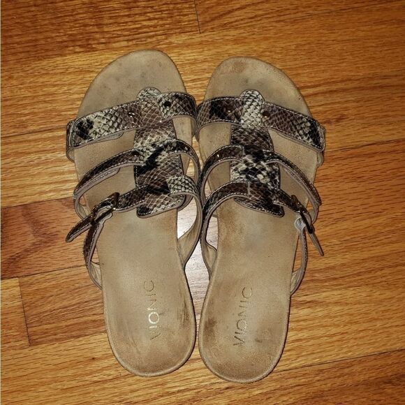 Vionic Snakeskin wedge sandals - Picture 5 of 8